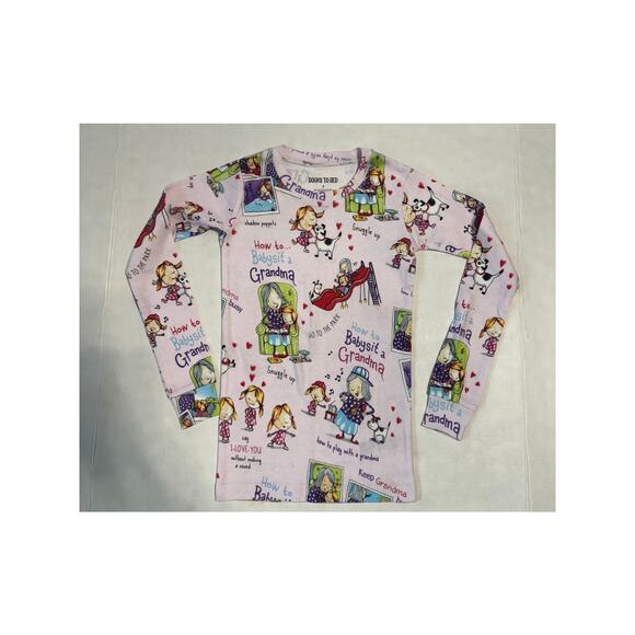 Book to Bed Girl 8 PJ Set How to Babysit Grandma Print Soft Comfy Soft Sleepwear - Picture 2 of 10